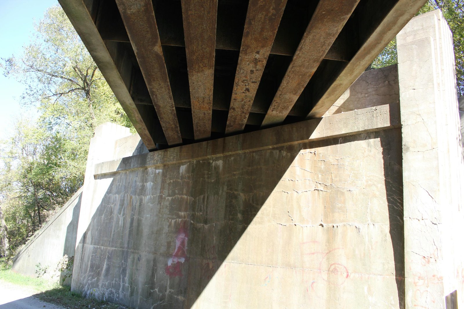 Under bridge